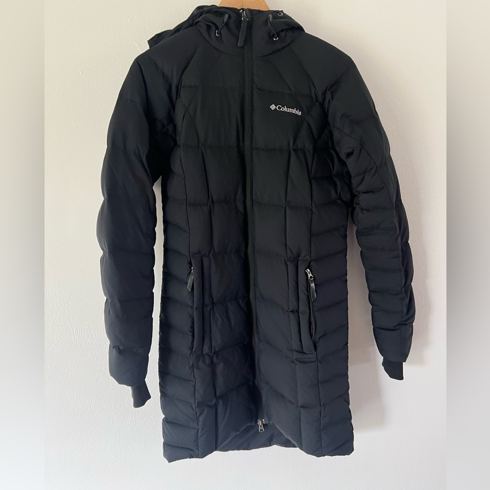 Columbia‎ Black Hexbreaker II Down Quilted Omni-Shield 700 Fill Hooded Jacket
